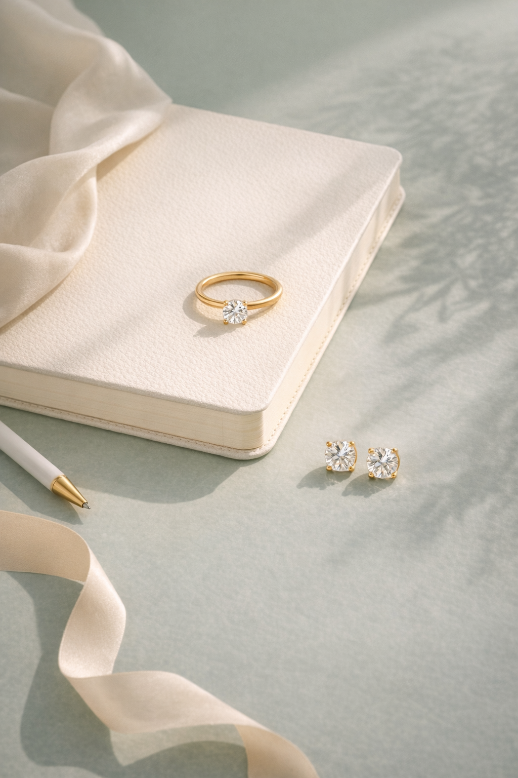 Care Guide cover image with jewelry desk still life
