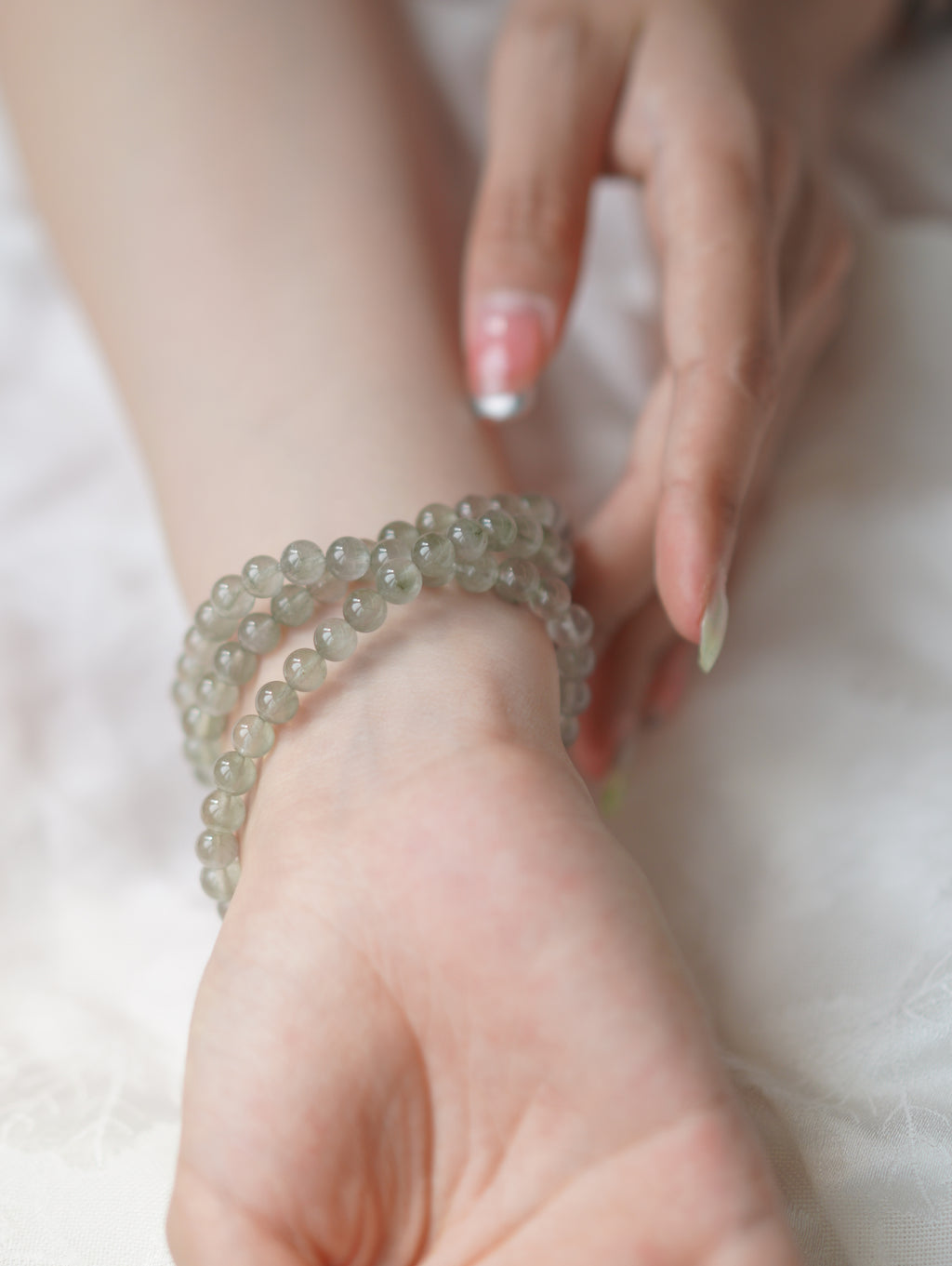 Sage Lustre Wrap Bracelet view 1 (DSC09079.JPG)
