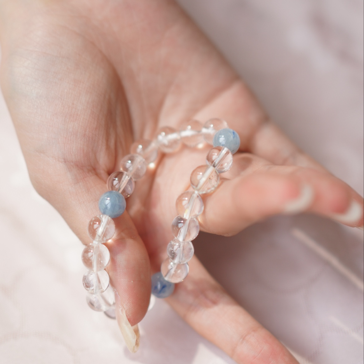 Clear Blue Bracelet view 3