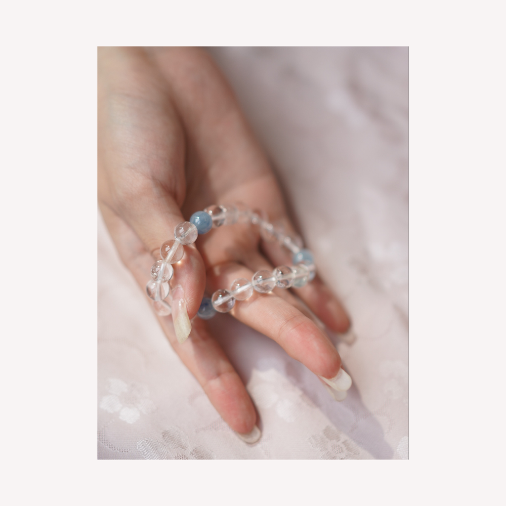Clear Blue Bracelet view 5