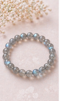 Grey Blue Moonstone Bracelet view 1