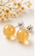 Sunlit Citrine Stud Earrings view 1