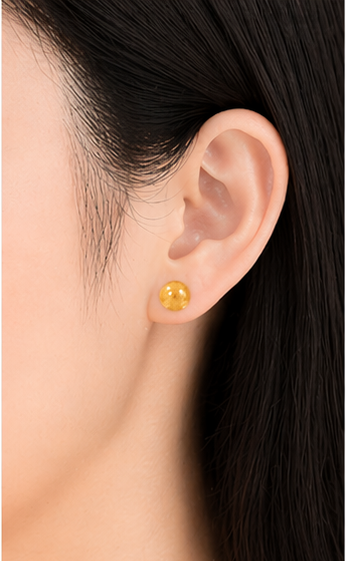 Sunlit Citrine Stud Earrings view 3
