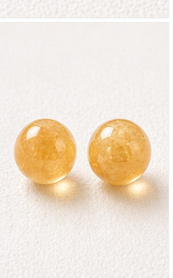 Sunlit Citrine Stud Earrings view 5