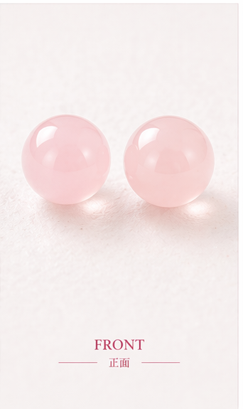 Sakura Blush Stud Earrings view 5