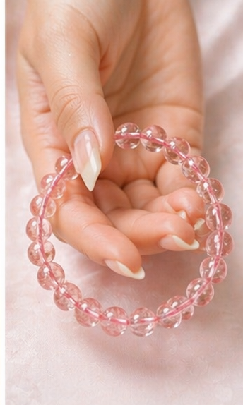 Strawberry Quartz Bracelet view 4