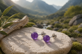 Amethyst Grace Stud Earrings